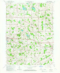 Lorane Indiana Historical topographic map, 1:24000 scale, 7.5 X 7.5 Minute, Year 1965