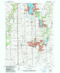 Lowell Indiana Historical topographic map, 1:24000 scale, 7.5 X 7.5 Minute, Year 1992