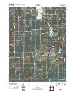 Lowell Indiana Historical topographic map, 1:24000 scale, 7.5 X 7.5 Minute, Year 2010