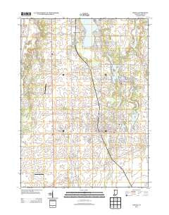 Lowell Indiana Historical topographic map, 1:24000 scale, 7.5 X 7.5 Minute, Year 2013