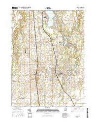 Lowell Indiana Current topographic map, 1:24000 scale, 7.5 X 7.5 Minute, Year 2016
