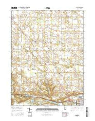 Lucerne Indiana Current topographic map, 1:24000 scale, 7.5 X 7.5 Minute, Year 2016