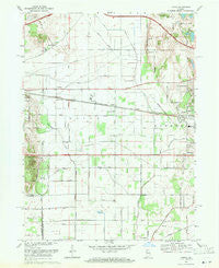Lydick Indiana Historical topographic map, 1:24000 scale, 7.5 X 7.5 Minute, Year 1969