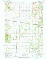 Lydick Indiana Historical topographic map, 1:24000 scale, 7.5 X 7.5 Minute, Year 1969