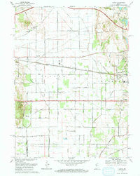 Lydick Indiana Historical topographic map, 1:24000 scale, 7.5 X 7.5 Minute, Year 1969