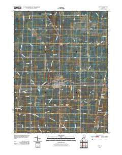 Lynn Indiana Historical topographic map, 1:24000 scale, 7.5 X 7.5 Minute, Year 2010