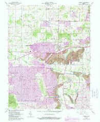 Lynnville Indiana Historical topographic map, 1:24000 scale, 7.5 X 7.5 Minute, Year 1960