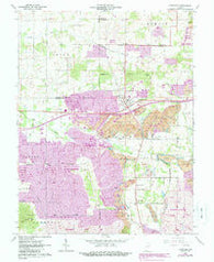 Lynnville Indiana Historical topographic map, 1:24000 scale, 7.5 X 7.5 Minute, Year 1960