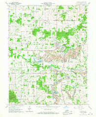 Lynnville Indiana Historical topographic map, 1:24000 scale, 7.5 X 7.5 Minute, Year 1960