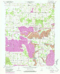 Lynnville Indiana Historical topographic map, 1:24000 scale, 7.5 X 7.5 Minute, Year 1960