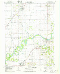 Lyons Indiana Historical topographic map, 1:24000 scale, 7.5 X 7.5 Minute, Year 1978