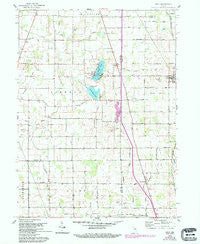 Macy Indiana Historical topographic map, 1:24000 scale, 7.5 X 7.5 Minute, Year 1960