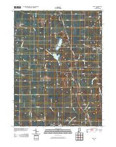 Macy Indiana Historical topographic map, 1:24000 scale, 7.5 X 7.5 Minute, Year 2010