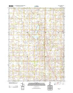 Macy Indiana Historical topographic map, 1:24000 scale, 7.5 X 7.5 Minute, Year 2013