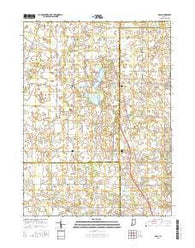 Macy Indiana Current topographic map, 1:24000 scale, 7.5 X 7.5 Minute, Year 2016