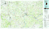 Madison Indiana Historical topographic map, 1:100000 scale, 30 X 60 Minute, Year 1986