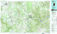 Madison Indiana Historical topographic map, 1:100000 scale, 30 X 60 Minute, Year 1990