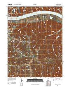 Madison East Indiana Historical topographic map, 1:24000 scale, 7.5 X 7.5 Minute, Year 2010