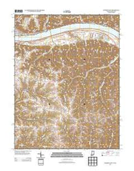 Madison East Indiana Historical topographic map, 1:24000 scale, 7.5 X 7.5 Minute, Year 2013