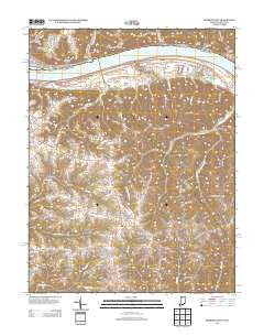 Madison East Indiana Historical topographic map, 1:24000 scale, 7.5 X 7.5 Minute, Year 2013