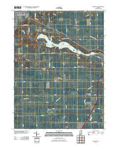 Majenica Indiana Historical topographic map, 1:24000 scale, 7.5 X 7.5 Minute, Year 2010
