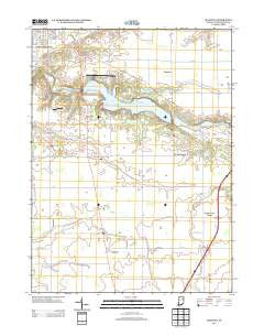 Majenica Indiana Historical topographic map, 1:24000 scale, 7.5 X 7.5 Minute, Year 2013