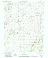 Manilla Indiana Historical topographic map, 1:24000 scale, 7.5 X 7.5 Minute, Year 1960