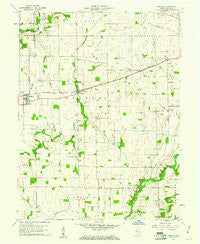 Manilla Indiana Historical topographic map, 1:24000 scale, 7.5 X 7.5 Minute, Year 1960