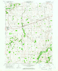 Manilla Indiana Historical topographic map, 1:24000 scale, 7.5 X 7.5 Minute, Year 1960