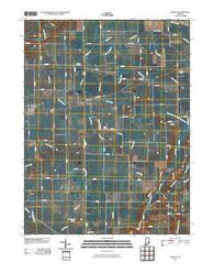 Manilla Indiana Historical topographic map, 1:24000 scale, 7.5 X 7.5 Minute, Year 2010