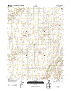 Manilla Indiana Historical topographic map, 1:24000 scale, 7.5 X 7.5 Minute, Year 2013