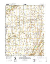 Manilla Indiana Current topographic map, 1:24000 scale, 7.5 X 7.5 Minute, Year 2016
