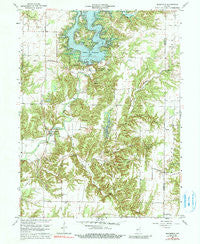 Mansfield Indiana Historical topographic map, 1:24000 scale, 7.5 X 7.5 Minute, Year 1963