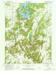 Mansfield Indiana Historical topographic map, 1:24000 scale, 7.5 X 7.5 Minute, Year 1963