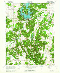 Mansfield Indiana Historical topographic map, 1:24000 scale, 7.5 X 7.5 Minute, Year 1963