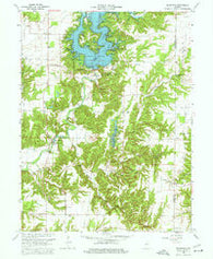 Mansfield Indiana Historical topographic map, 1:24000 scale, 7.5 X 7.5 Minute, Year 1963