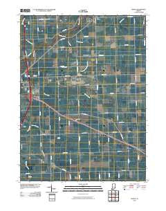 Maples Indiana Historical topographic map, 1:24000 scale, 7.5 X 7.5 Minute, Year 2010