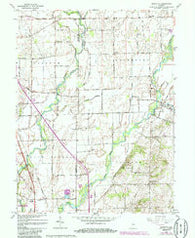 Marietta Indiana Historical topographic map, 1:24000 scale, 7.5 X 7.5 Minute, Year 1962
