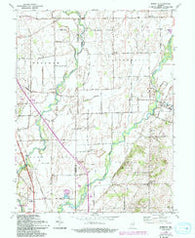 Marietta Indiana Historical topographic map, 1:24000 scale, 7.5 X 7.5 Minute, Year 1962
