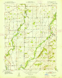 Marietta Indiana Historical topographic map, 1:24000 scale, 7.5 X 7.5 Minute, Year 1948
