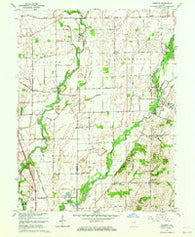Marietta Indiana Historical topographic map, 1:24000 scale, 7.5 X 7.5 Minute, Year 1962