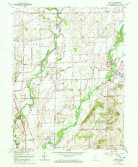 Marietta Indiana Historical topographic map, 1:24000 scale, 7.5 X 7.5 Minute, Year 1962