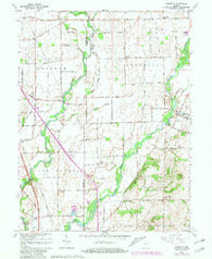 Marietta Indiana Historical topographic map, 1:24000 scale, 7.5 X 7.5 Minute, Year 1962