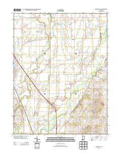 Marietta Indiana Historical topographic map, 1:24000 scale, 7.5 X 7.5 Minute, Year 2013