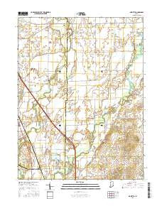 Marietta Indiana Current topographic map, 1:24000 scale, 7.5 X 7.5 Minute, Year 2016