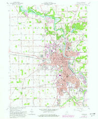 Marion Indiana Historical topographic map, 1:24000 scale, 7.5 X 7.5 Minute, Year 1961