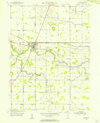 Markle Indiana Historical topographic map, 1:24000 scale, 7.5 X 7.5 Minute, Year 1955