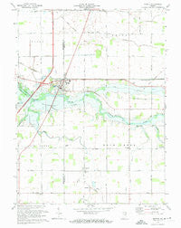 Markle Indiana Historical topographic map, 1:24000 scale, 7.5 X 7.5 Minute, Year 1973