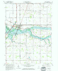 Markle Indiana Historical topographic map, 1:24000 scale, 7.5 X 7.5 Minute, Year 1973
