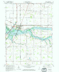 Markle Indiana Historical topographic map, 1:24000 scale, 7.5 X 7.5 Minute, Year 1973